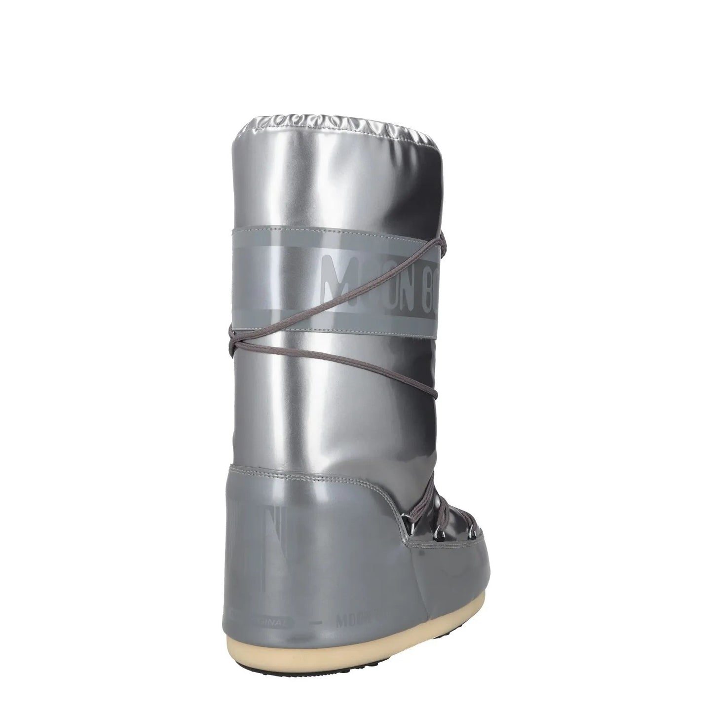 MOONBOOT Womens Knee High Snow Boots Silver Synthetic Lace Up UK 6-7.5 RRP 150 — View 6