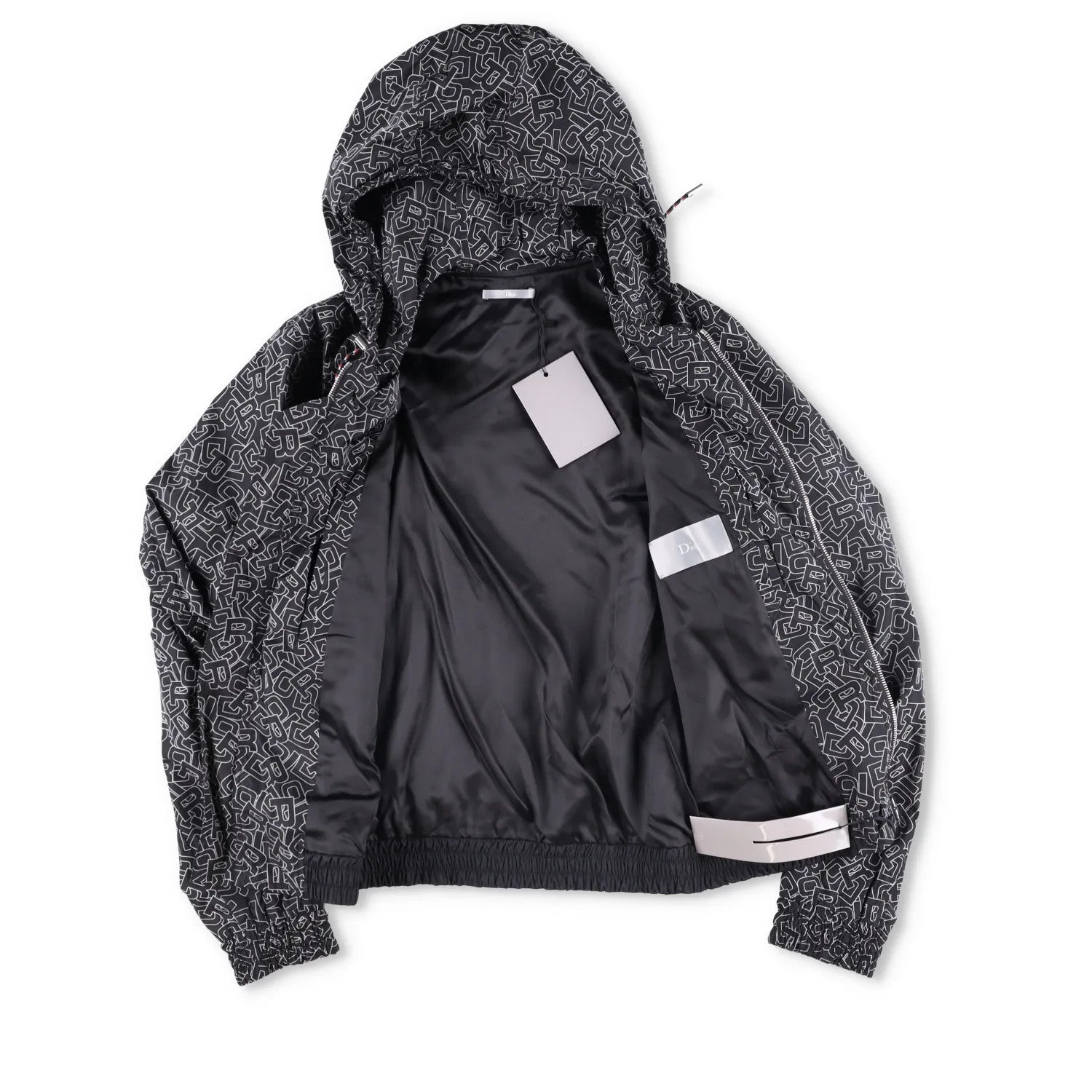 DIOR HOMME Mens Jackets AO Logo Hooded Zipped Black Two Tone Size 46 RRP 1450 — View 7
