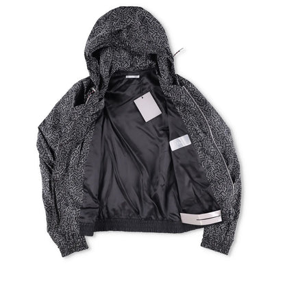 DIOR HOMME Mens Jackets AO Logo Hooded Zipped Black Two Tone Size 46 RRP 1450 — View 7