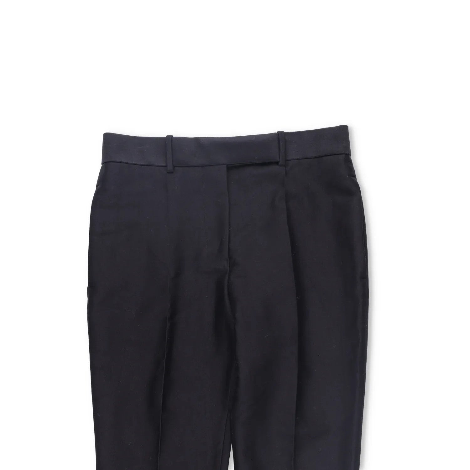 HAIDER ACKERMANN Mens Dress Pants Silk Cotton Blend Pleated Black Size 38 RRP600 — View 2