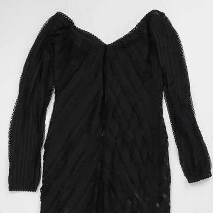 CHARO RUIZ IBIZA Womens Jumpsuit Off Shoulder Long Sleeve Black Size M RRP 425 — View 8