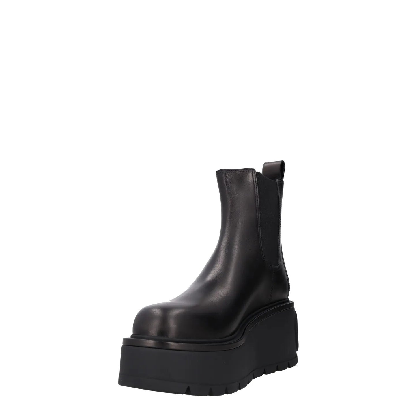 VALENTINO Womens Chealsea Boots Black Leather Chunky Platform Sole UK 7 RRP 1190 — View 3