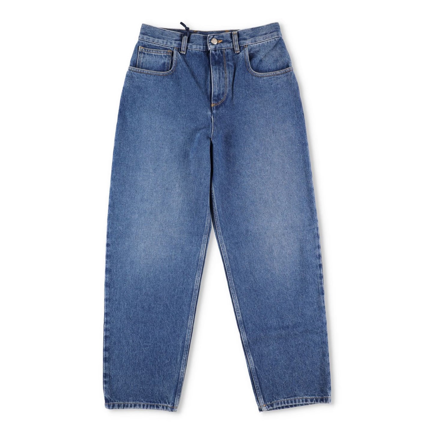MONCLER Womens Denim Jeans Straight Leg Blue 5 Pockets Size 46 RRP 515