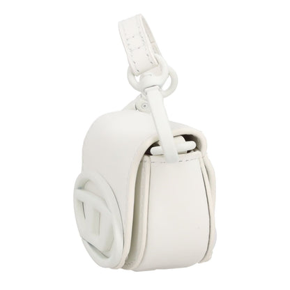 DIESEL Womens MICRO Rubber 1Dr Bag Charm White Leather Logo RRP 200 — View 2