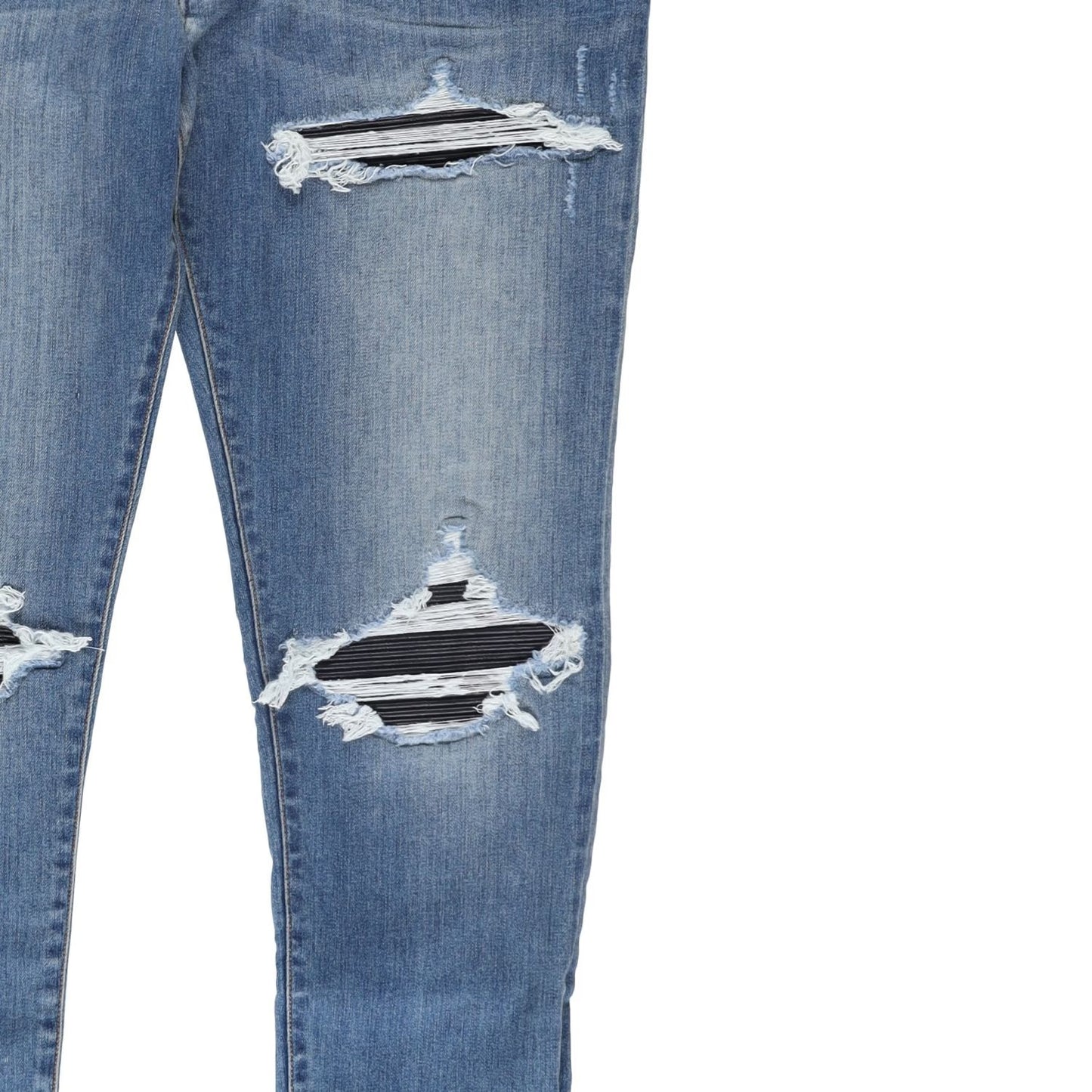 AMIRI Mens Mx1 Skinny Jeans Blue Denim Mid Rise Button Closure Size 36 RRP 1115 — View 5