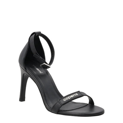 COPERNI Womens Skinny Strap Logo Sandals Leather Formal Heeled Black EU41 RRP450 — View 2