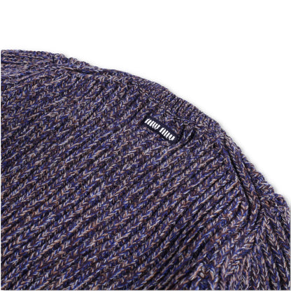 MIU MIU Mens Lambswool Rib Crewneck Jumper Pullover Blue Size 50 RRP 1170 — View 6