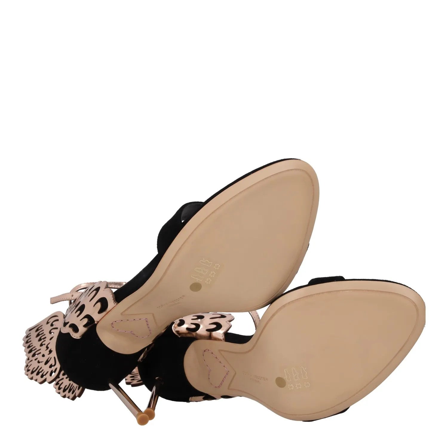 SOPHIA WEBSTER Womens Evangeline Sandal Suede Leather Black Heel UK 7.5 RRP580 — View 8