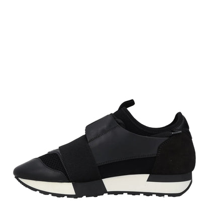 BALENCIAGA Womens Trainers Black White Leather Low Top Lace Up UK 4 RRP 495 — View 4