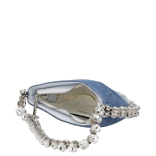 L'ALINGI Womens Flexible Eternity Denim Mini Clutch Bag Blue One Size RRP 850 — View 2