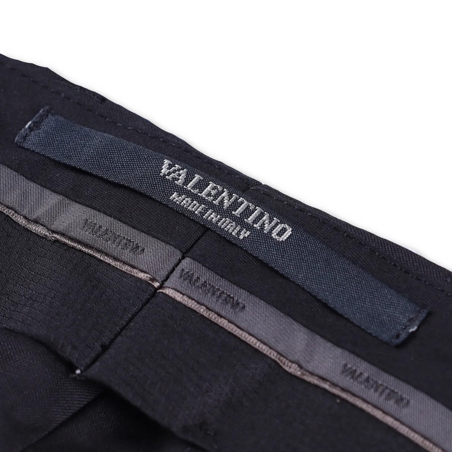 Valentino Mens Trousers Black Flat Front Zip Straight Leg Size 54 RRP 650 — View 9