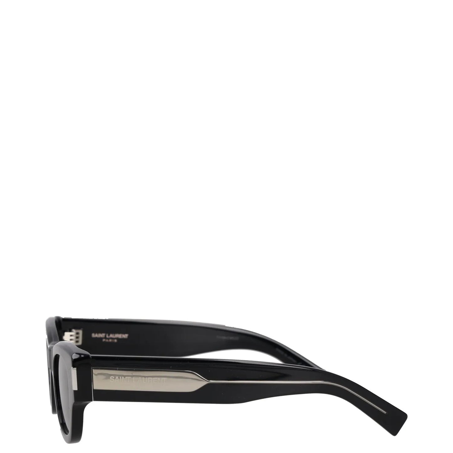 SAINT LAURENT Womens Square Sunglasses Black Acrylic Tinted Lens One Size RRP250 — View 3
