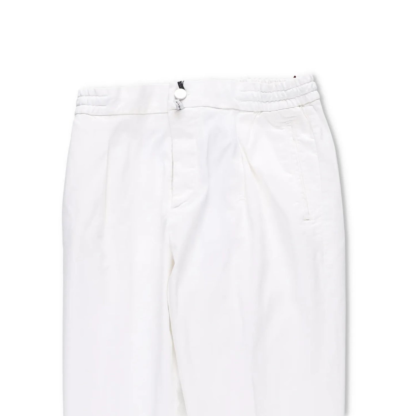 KITON Mens Trousers Cotton Blend Dress Pants White Slash Pockets Size 32 RRP 800 — View 2