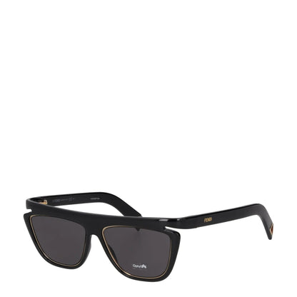 FENDI Womens Square Sunglasses Black Acrylic Frame and Lens One Size RRP 400 — View 2