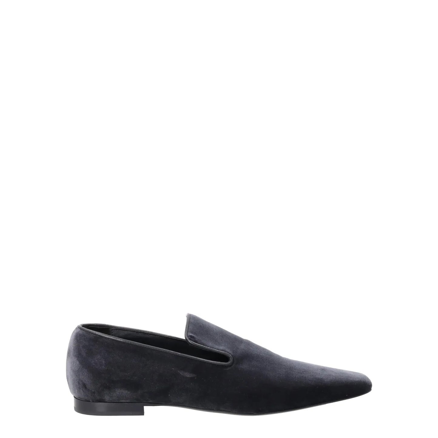 TOTEME Womens Grey Velvet Flat Loafer Slip On Leather Insole EU 38 RRP 490