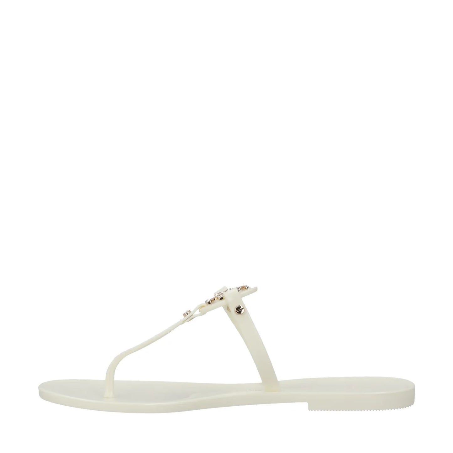 TORY BURCH Womens Mini Miller White Thong Sandal Studded Slip On US 7 RRP 95 — View 4