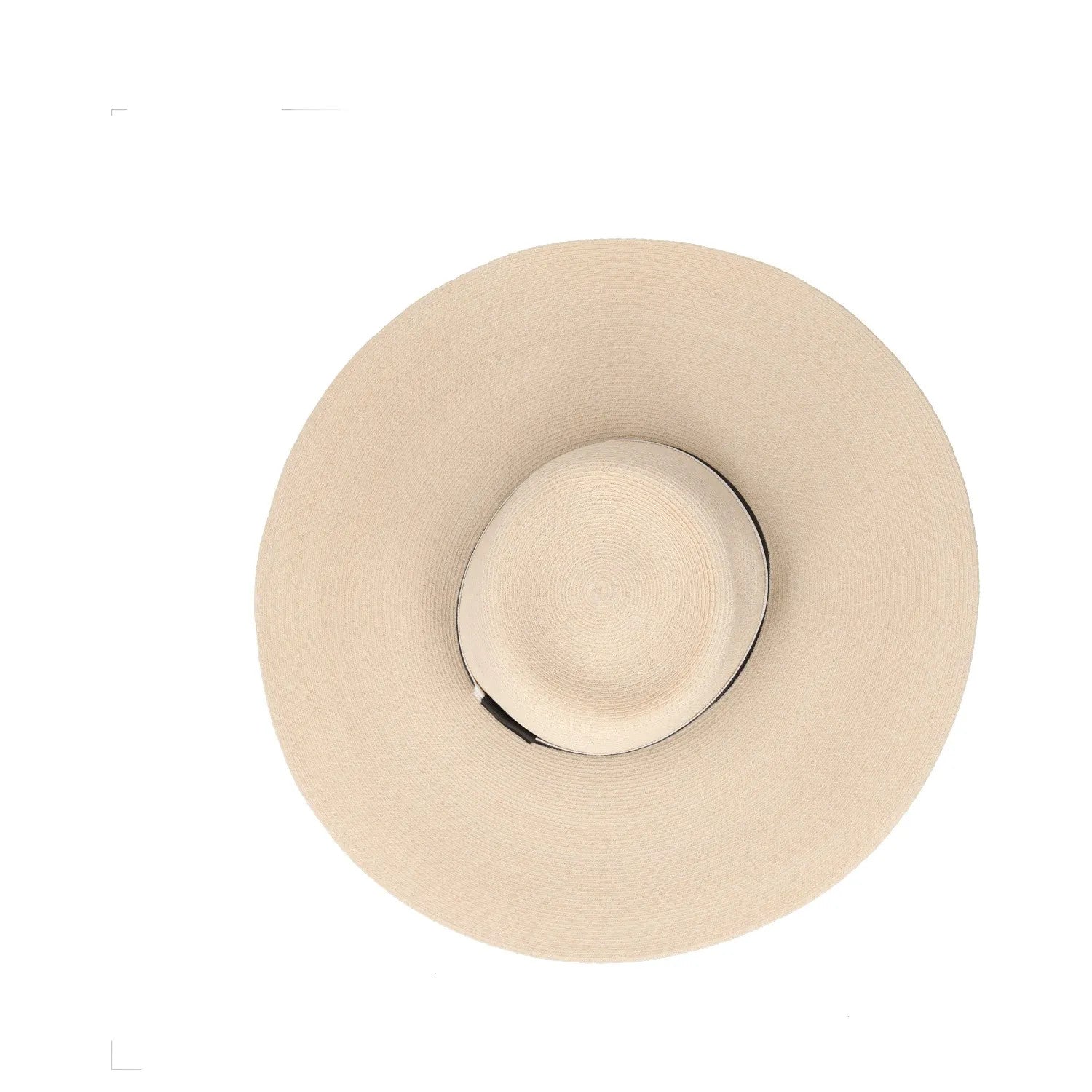 MAISON MICHEL Womens Sun Hat Beige Straw Black Band Wide Brim Size M RRP 400 — View 7
