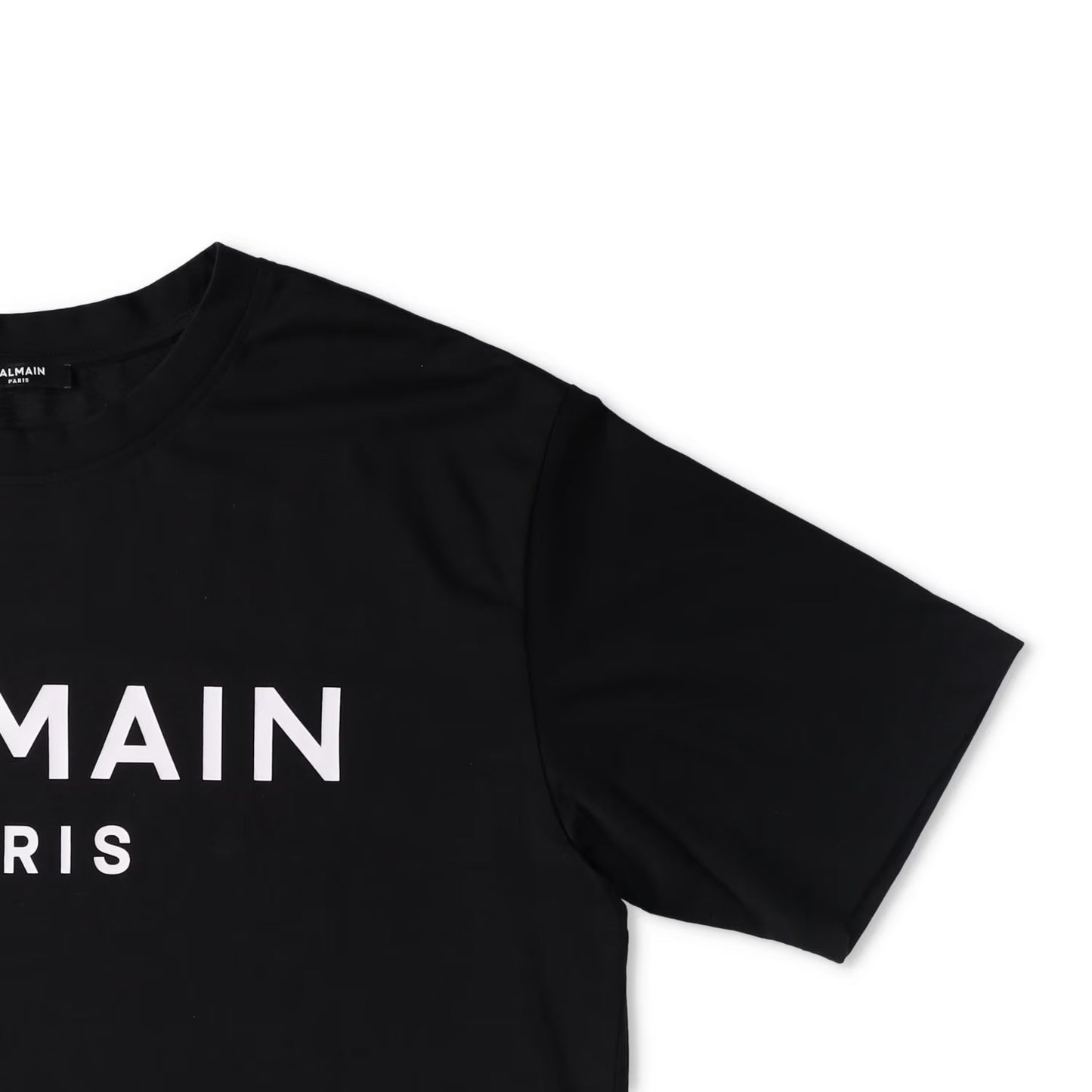 BALMAIN Mens Print T-Shirt Straight Fit Crew Neck Cotton Black M RRP 395 — View 7
