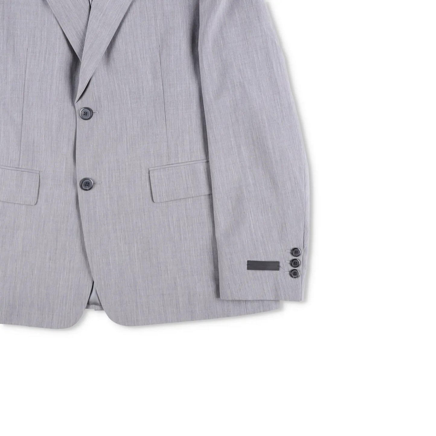 PRADA Mens Mohair Seta Suit Blazer Light Grey Double Breasted Size 50 RRP 2900 — View 4
