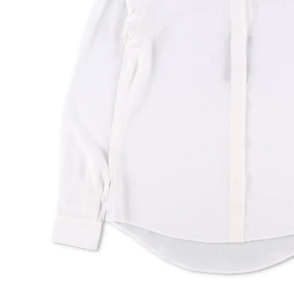 SAINT LAURENT Womens Blouse Long Sleeve Relaxed Fit White Size 36 RRP 660 — View 3