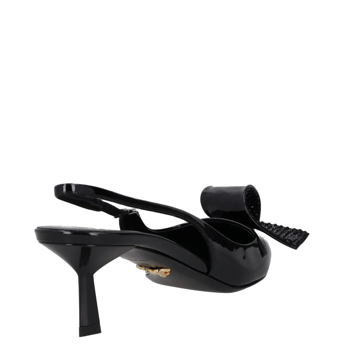 PRADA Womens Modellerie Torchon 55 Mid Heel Point Toe Pumps Black UK6 RRP 1320 — View 6