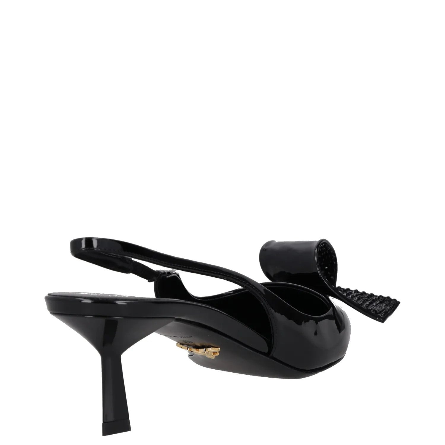 PRADA Womens Modellerie Torchon 55 Mid Heel Point Toe Pumps Black UK6 RRP 1320 — View 6