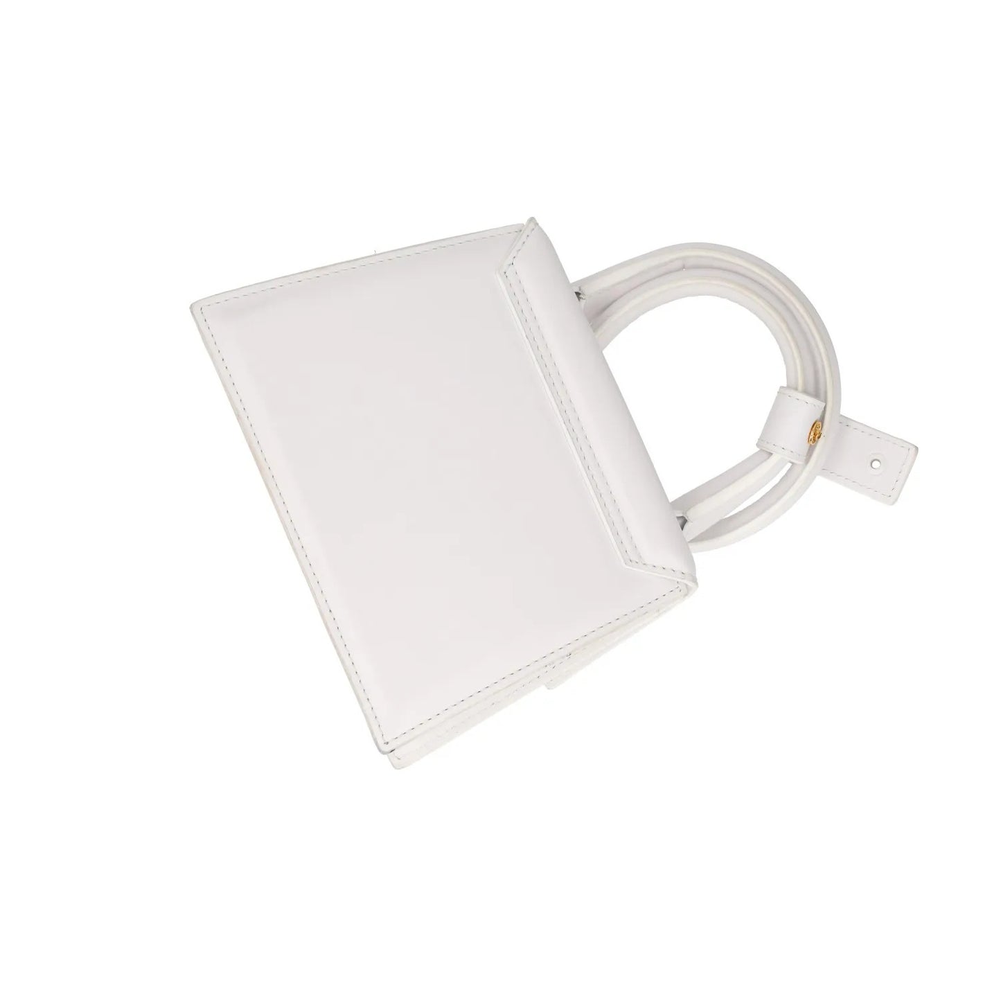 JACQUEMUS Womens Le Chiquito Noeud Leather Tote Bag White One Size RRP 745 — View 15