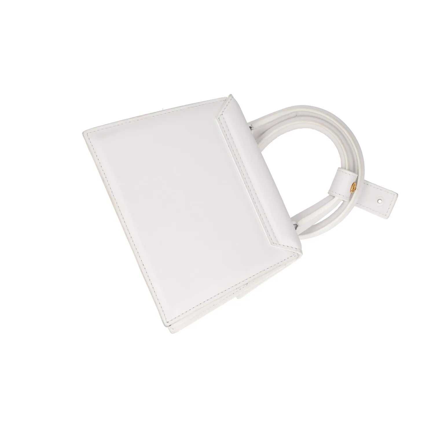 JACQUEMUS Womens Le Chiquito Noeud Leather Tote Bag White One Size RRP 745 — View 15