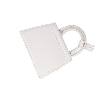 JACQUEMUS Womens Le Chiquito Noeud Leather Tote Bag White One Size RRP 745 — View 15