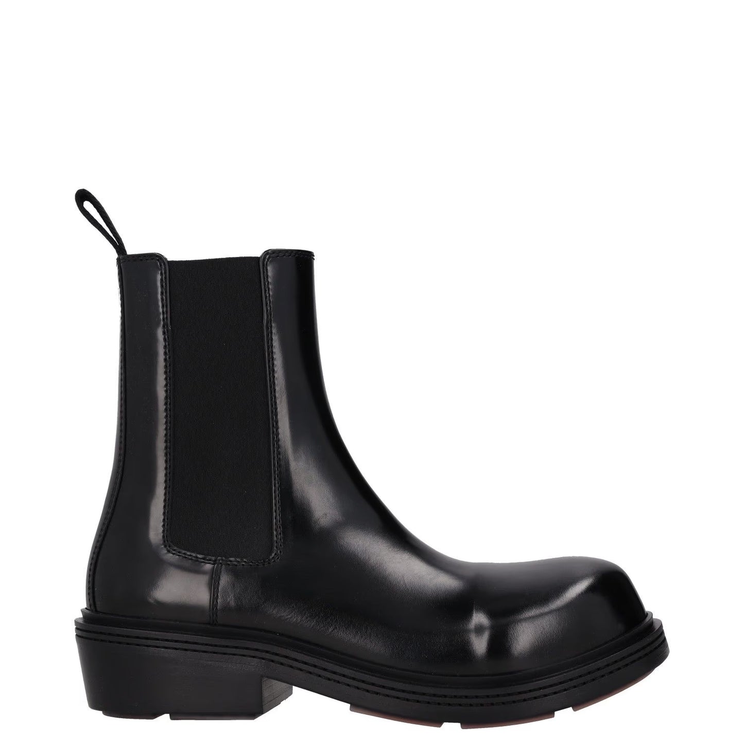 BOTTEGA VENETA Womens Chelsea Ankle Boot Vinyl Leather Black UK 3.5 RRP 1445