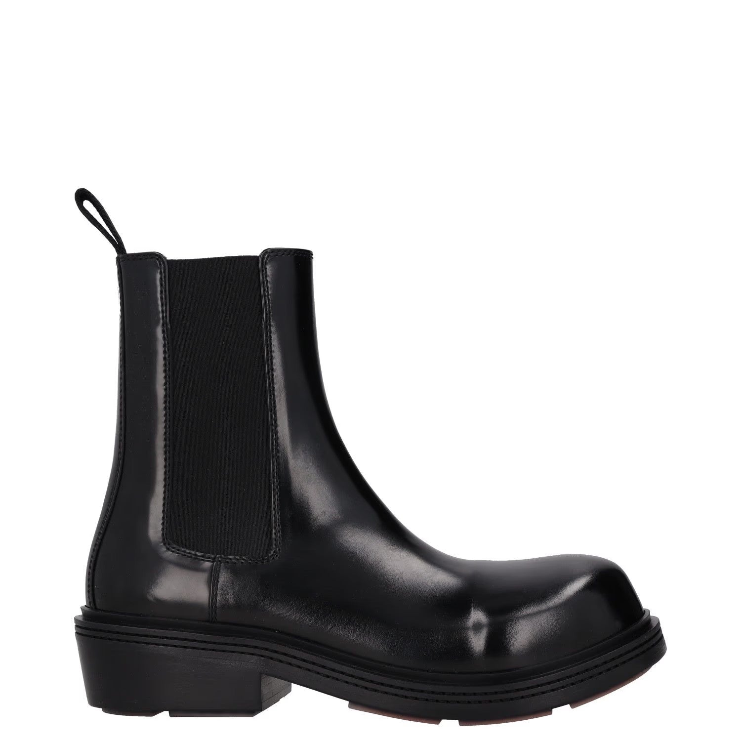 BOTTEGA VENETA Womens Chelsea Ankle Boot Vinyl Leather Black UK 3.5 RRP 1445