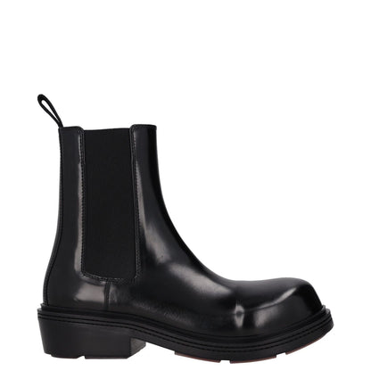 BOTTEGA VENETA Womens Chelsea Ankle Boot Vinyl Leather Black UK 3.5 RRP 1445