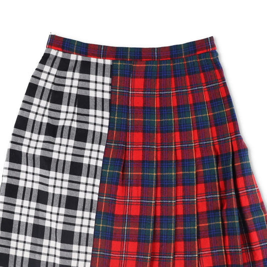 RENTRAYAGE Womens Pleated Skirt Assymetric Cotton Multicoloured XS RRP 250 — View 2