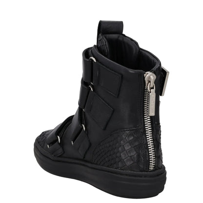 SWEAR Mens Trainers Black Leather High Top Strappy Sneakers UK 6 RRP 250 — View 5