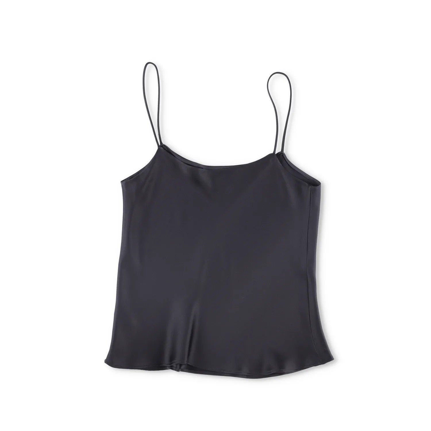 THE ROW Womens Biggins Top Silk Camisole Tank Black Spaghetti Strap S RRP 1430 — View 6
