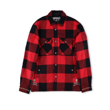 WOOLRICH X MASTERMIND Japan Buffalo Checked Jacket Red Cotton S/XS  RRP750 — View 2