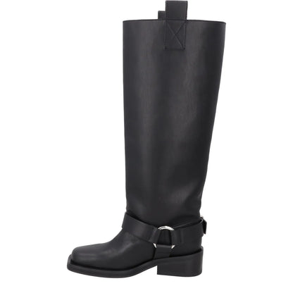 GANNI Womens Tubular High Black Knee High Bootie Synthetic Casual UK 3 RRP 725 — View 4