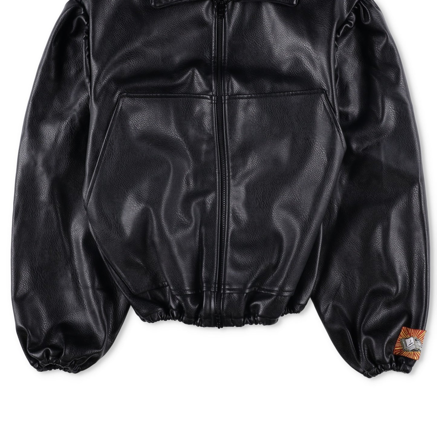 BORAMY VIGIEUR Faux Leather Full Zip Mens Biker Jacket Size Medium RRP500 — View 6