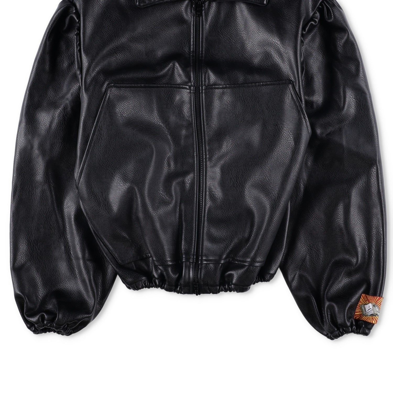BORAMY VIGIEUR Faux Leather Full Zip Mens Biker Jacket Size Medium RRP500 — View 6