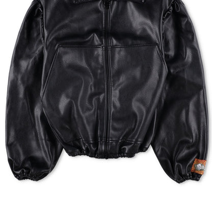 BORAMY VIGIEUR Faux Leather Full Zip Mens Biker Jacket Size Medium RRP500 — View 6