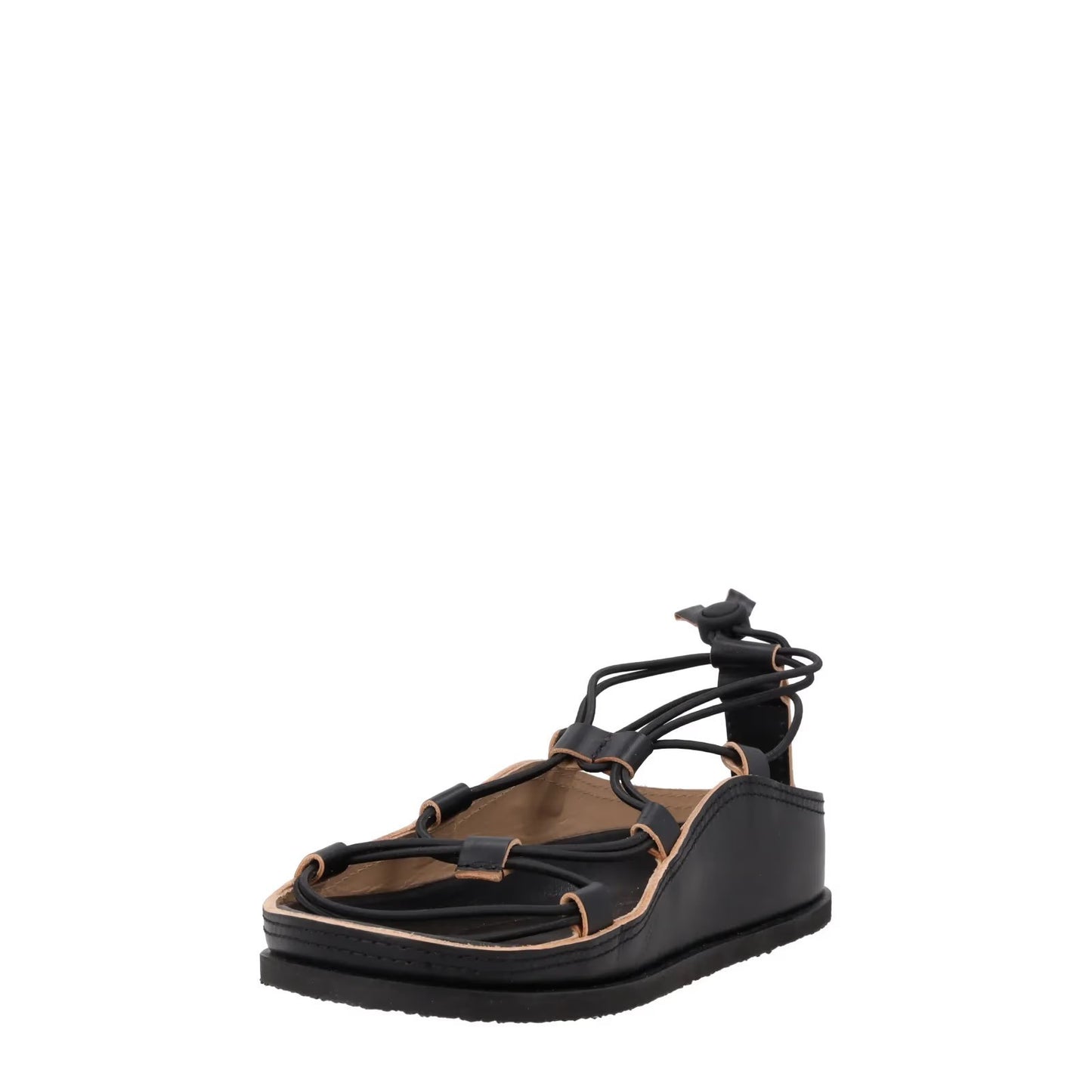 LEMAIRE LEATHER Women Flat Gladiator Sandal Leather Strappy Open Toe EU41 RRP435 — View 3