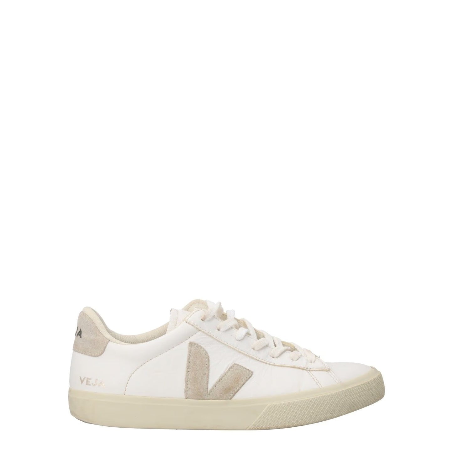 VEJA Mens Co Campo Natural Sneakers White Low Top Lace Up Size UK 9 RRP 140