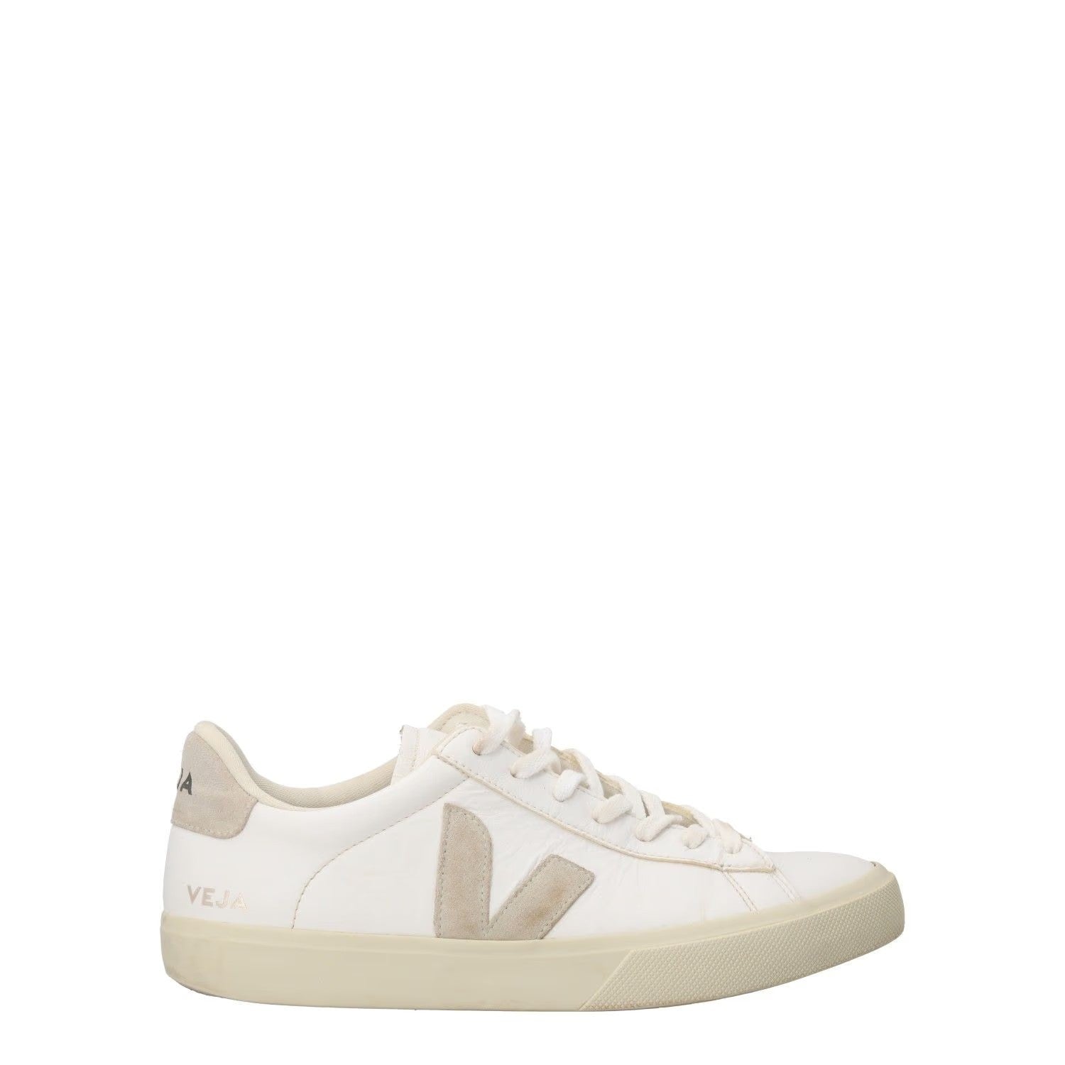 VEJA Mens Co Campo Natural Sneakers White Low Top Lace Up Size UK 9 RRP 140