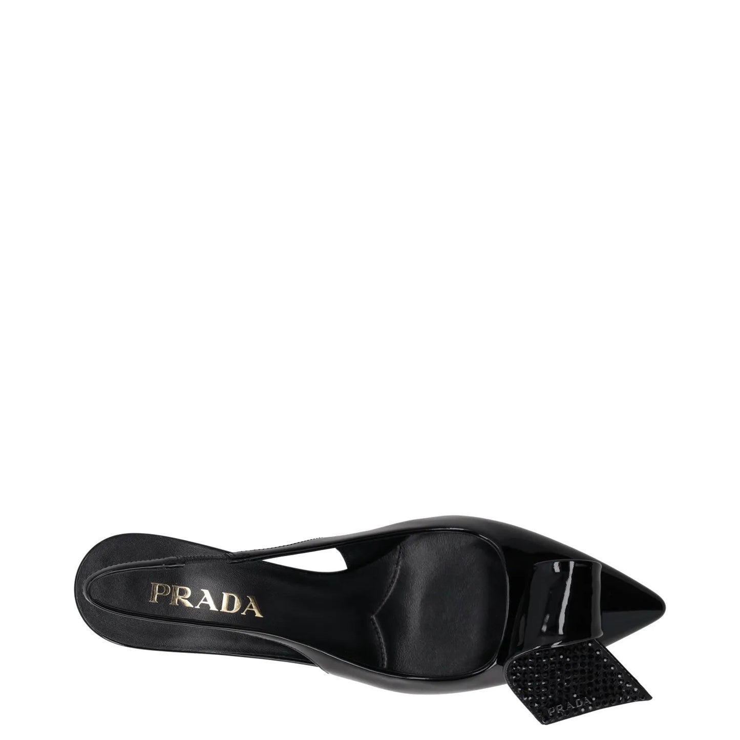 PRADA Womens Modellerie Torchon 55 Mid Heel Point Toe Pumps Black UK5.5 RRP 1320 — View 7