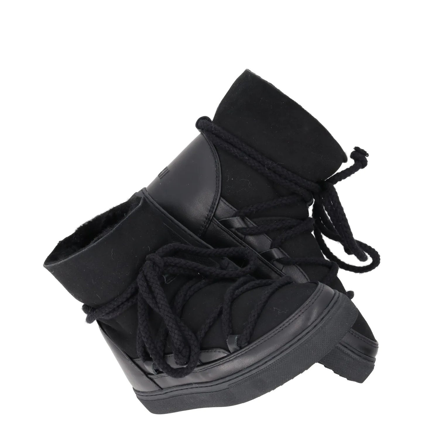 INUIKII Womens Snow Boots Rubber Sole Suede Shearling Lined Black EU 36 RRP 226 — View 8