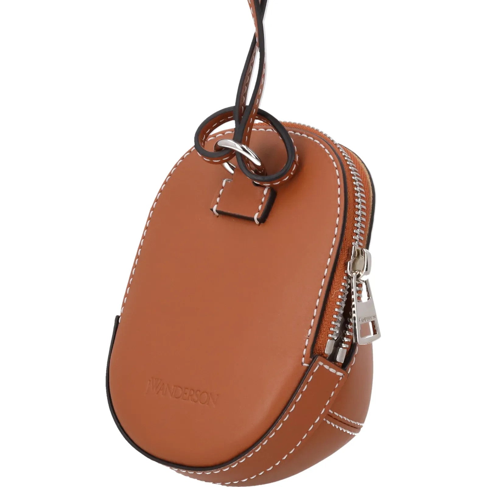 J.W. ANDERSON Womens Nano Cap Crossbody Bag Leather Pecan Size S RRP 295 — View 9