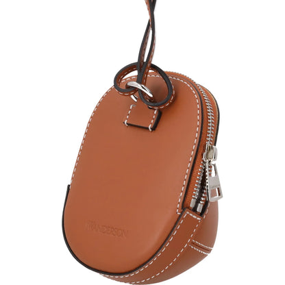 J.W. ANDERSON Womens Nano Cap Crossbody Bag Leather Pecan Size S RRP 295 — View 9