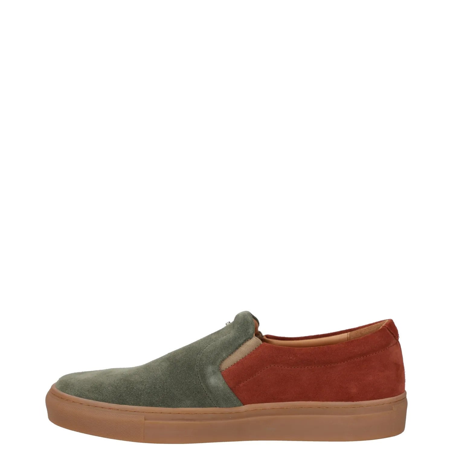 SWEAR Mens Trainer Green Red Leather Low Top Slip On Flat Sneaker UK 7 RRP 250 — View 4