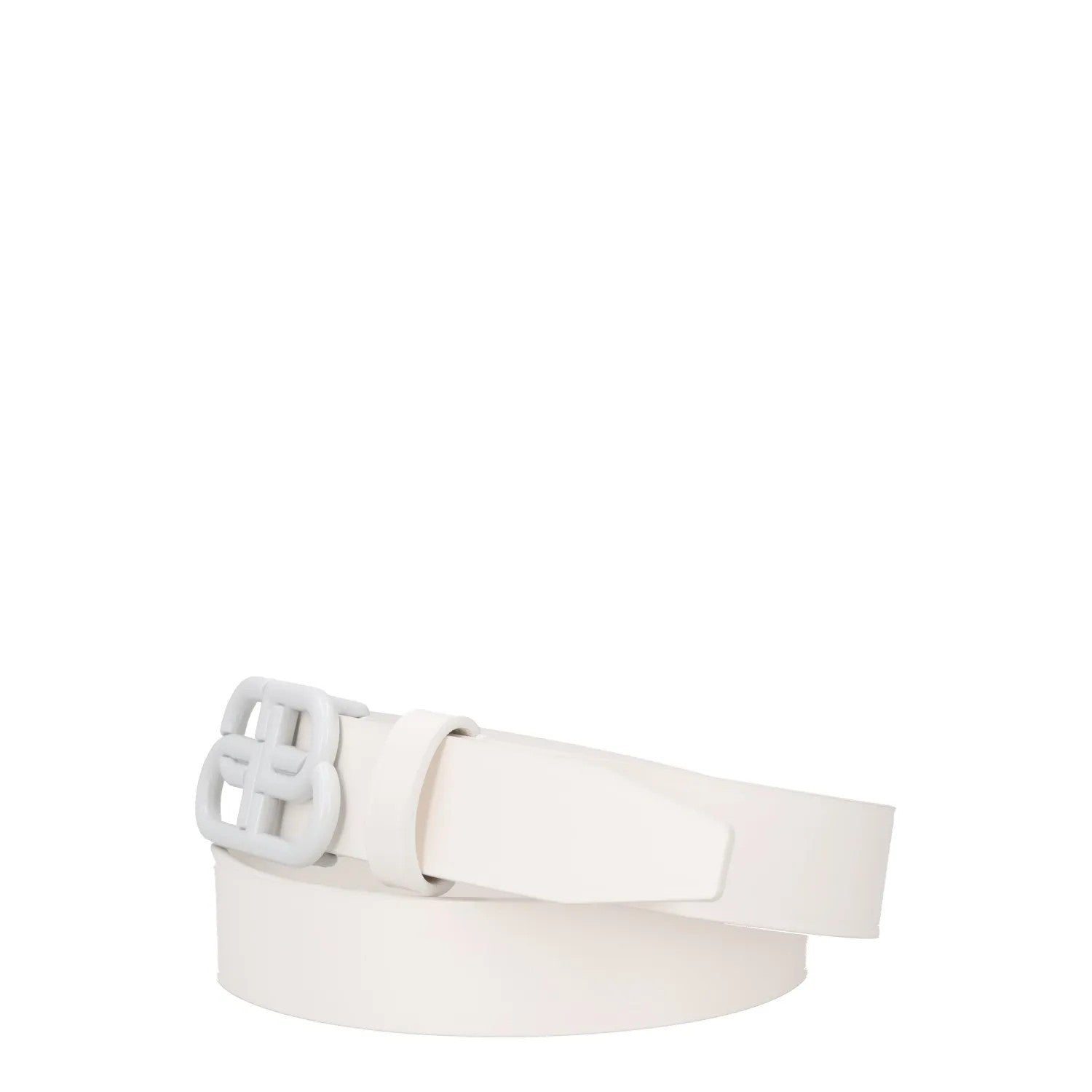 BALENCIAGA Womens Belt White Leather White Buckle Regular Width Size 85 RRP 360 — View 2