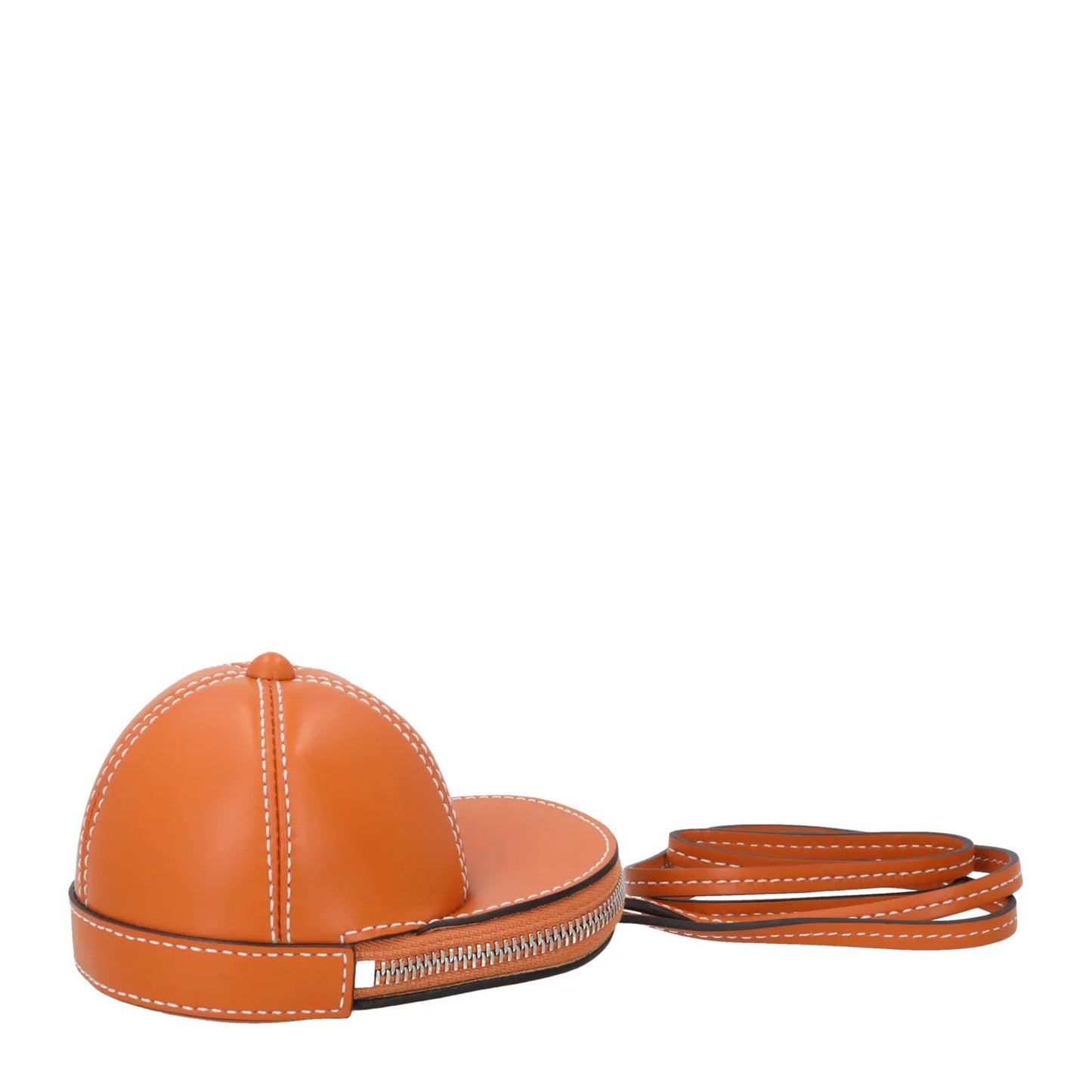 J.W. ANDERSON Womens Nano Cap Crossbody Bag Leather Ginger Size S RRP 295 — View 7